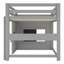 Lit mezzanine pour enfants avec tableau coulissant-484275666-484275664