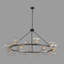 Lustre de salon à 24 lumières à intensité variable sur roulettes