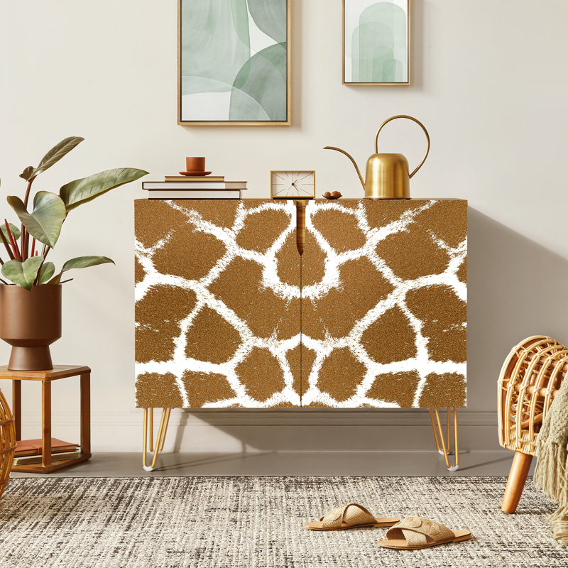 35'' Sideboard, Fur Pattern Brown