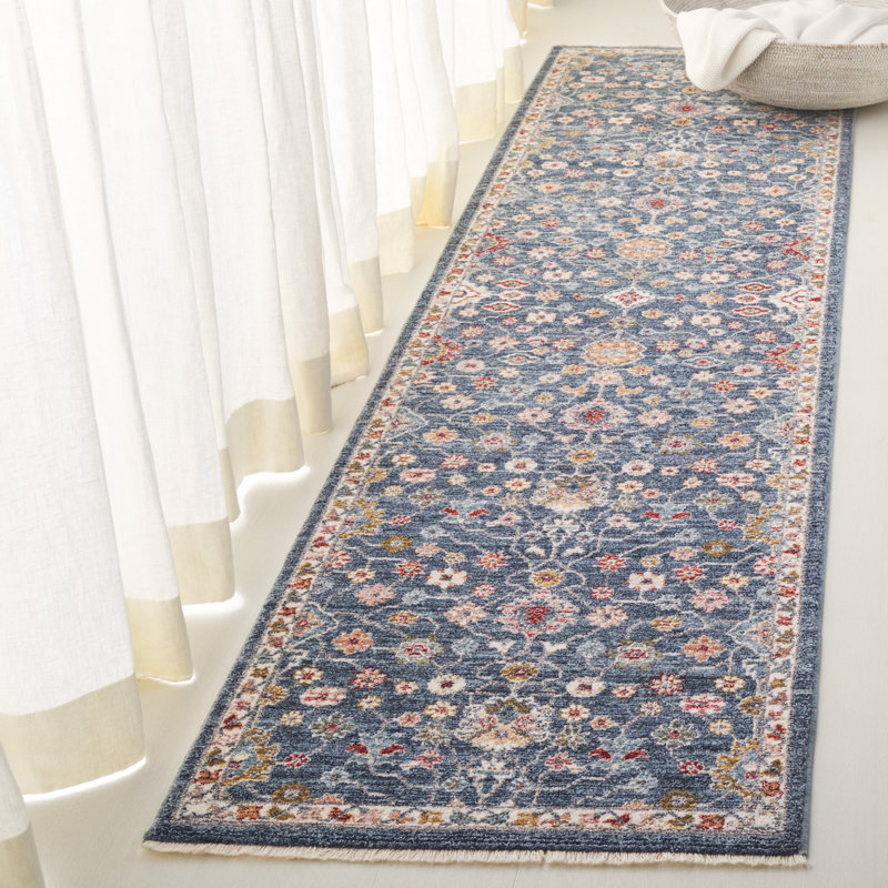 Tapis floral Kempton, Tapis de couloir 2 pi x 8 pi
