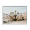 «Summer Villa Town Palm Trees» par Krista Broadway - photographie à cadre flottant sur bois