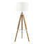 29 cm H Drum Fabric Lamp Shade ( Screw On ) in White