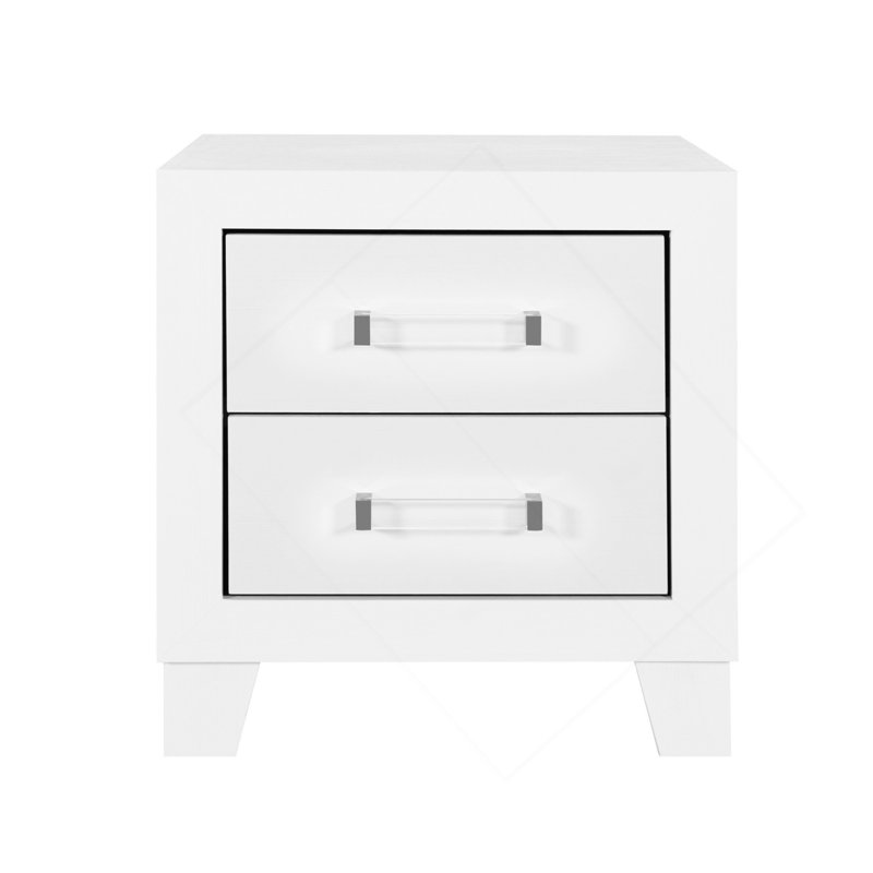Table de chevet blanche, White