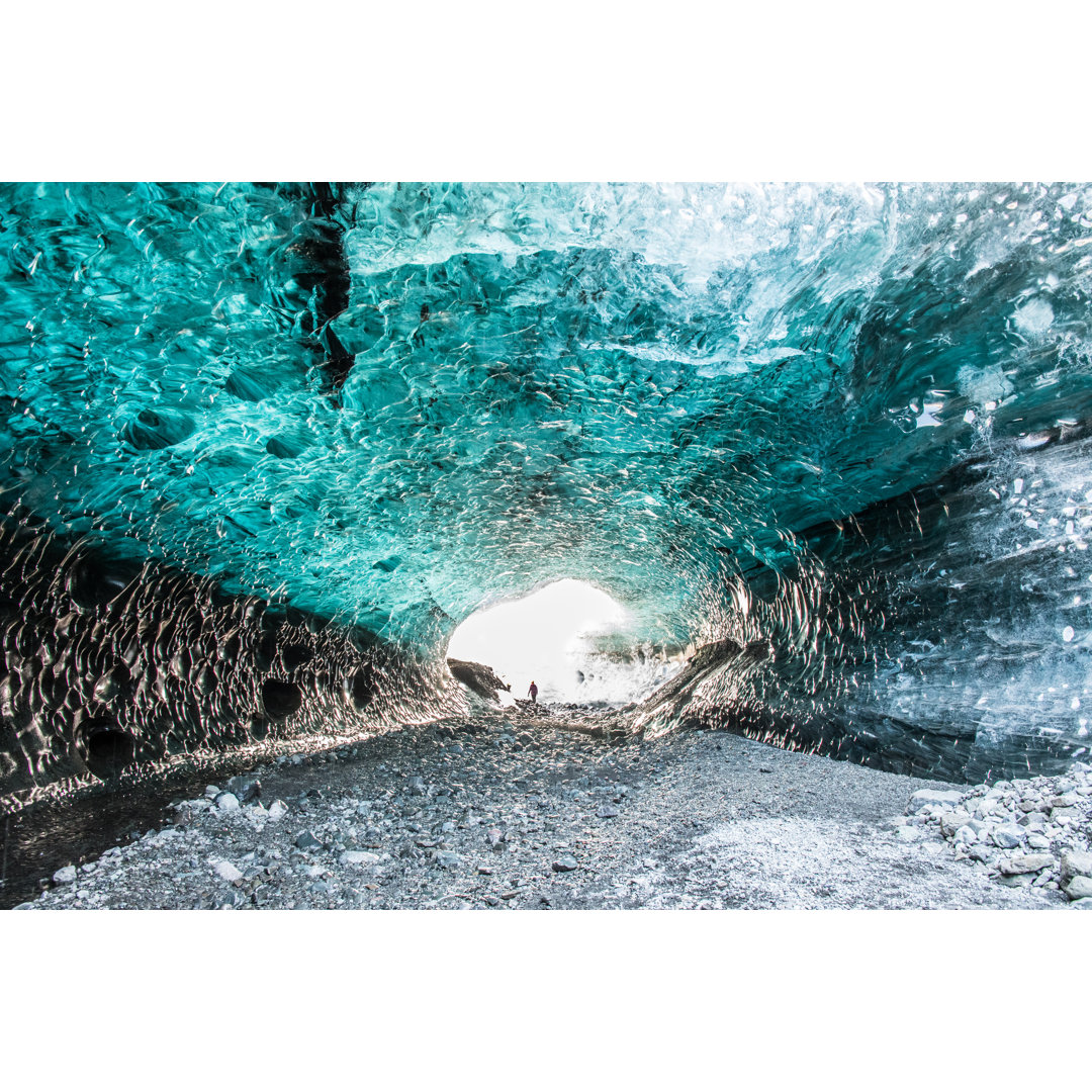 Saphir-Eishöhle von Gestur Gislason - Kunstdrucke auf Leinwand