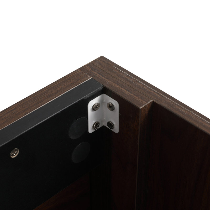 Meuble-lavabo 36 po avec lavabo en gel, Noyer