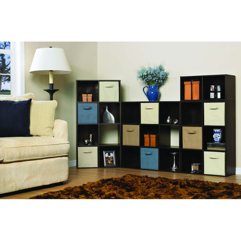 Closetmaid Cubeicals 28cm Fabric Cube Organisers with Handle, Blue