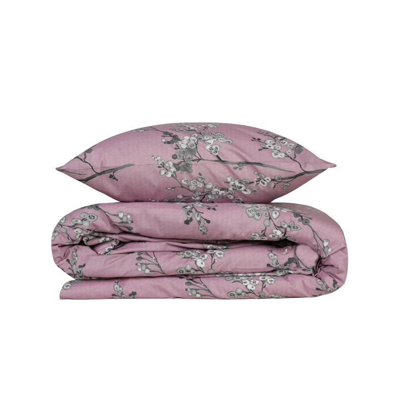 Ensemble de housse de couette 100% coton, Housse de couette 55 po x 79 po + 1 taie d'oreille