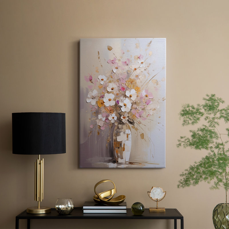 FLORAL Series CCCLXXIII -Custom Wrapped Gallery Cavas, 27" H x 18" W