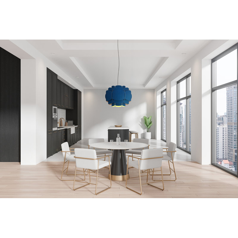 Luminaire suspendu 1 lumière Bella, Bleu