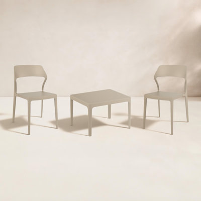 Farrah 2-Person Plastic Patio Seating Set