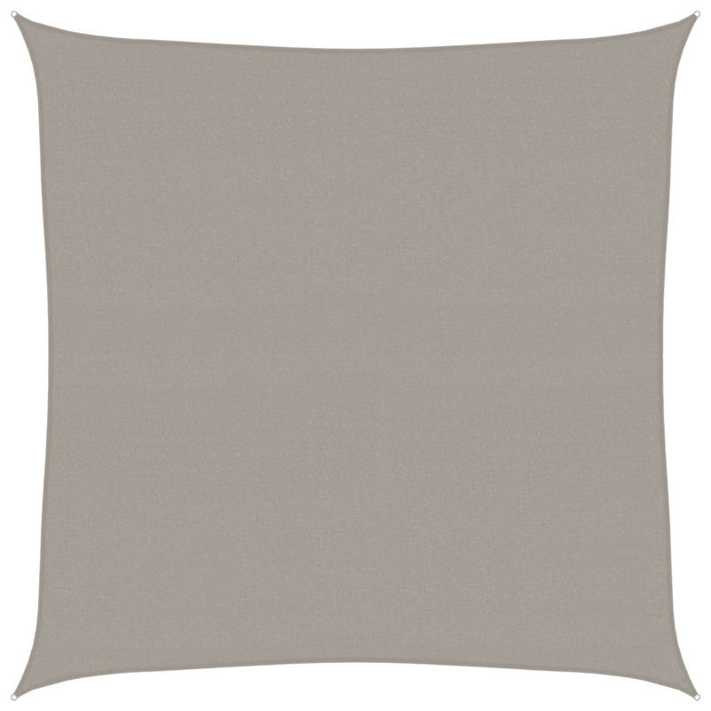 6m x 6m Square Shade Sail, Grey
