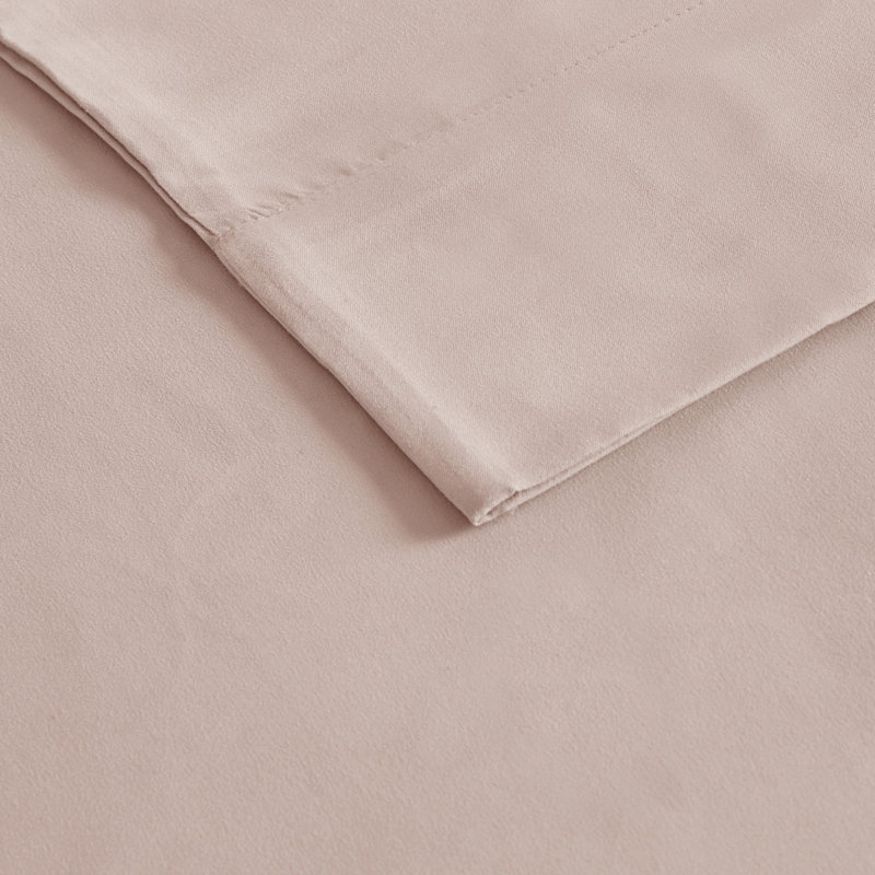Blush Twin Deep Pocket Microfiber Sheet Set