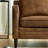Ashtabula Genuine Leather Square Arm Accent Chair-1028576824