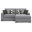 Canapé modulaire 2 pièces avec méridienne Cantin-218808014