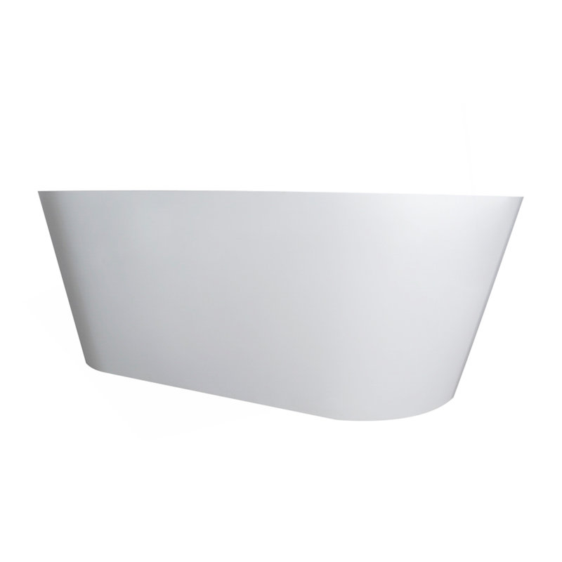 71 Inch Freestanding Solid Surface Soaking Bathtub For Bathroom