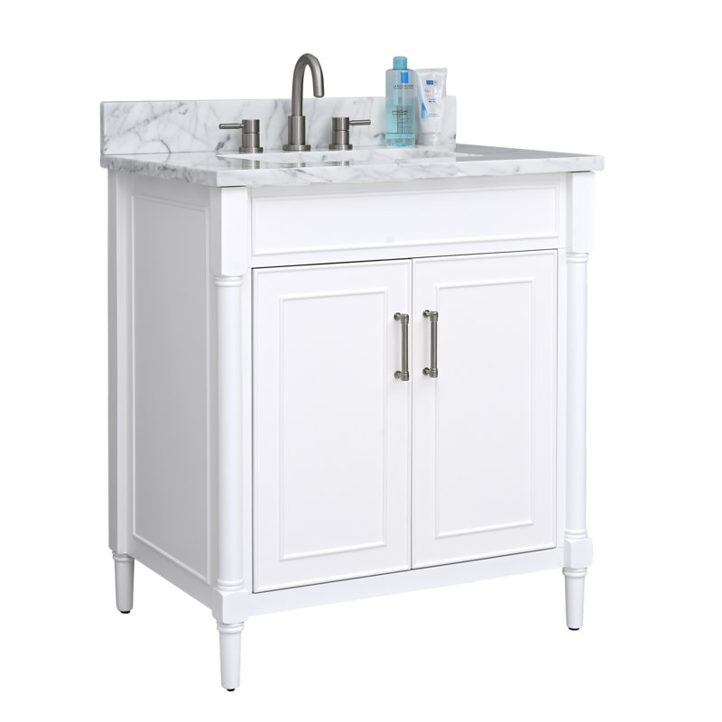 Ensemble de meuble-lavabo simple 31 po Bristol, Blanc