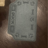 Bungalow Flooring Waterhog Pet Drool Hog Bone Personalized Pet-Feeder Mat - Medium Gray - 18 x 27