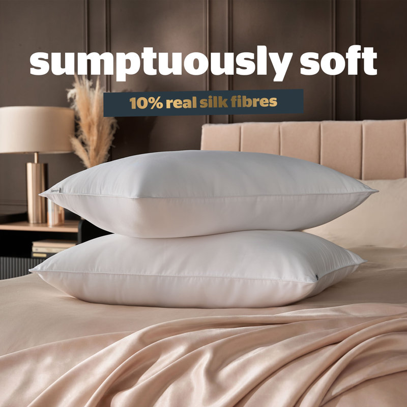 Silentnight Prestige Collection Sumptuous Silk Pillow Pair