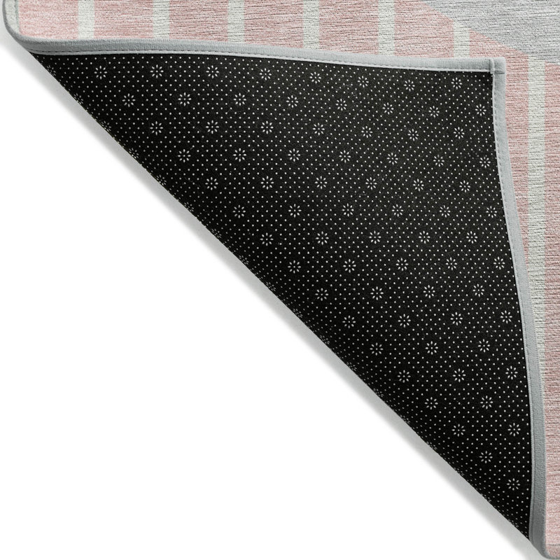Tapis intérieur / extérieur rose Ember , 8 pi x 8 pi