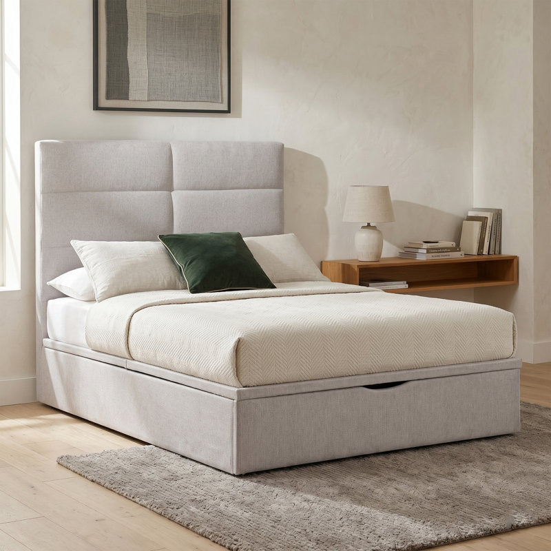 Bisrat Bed, Beige, Double (4'6)
