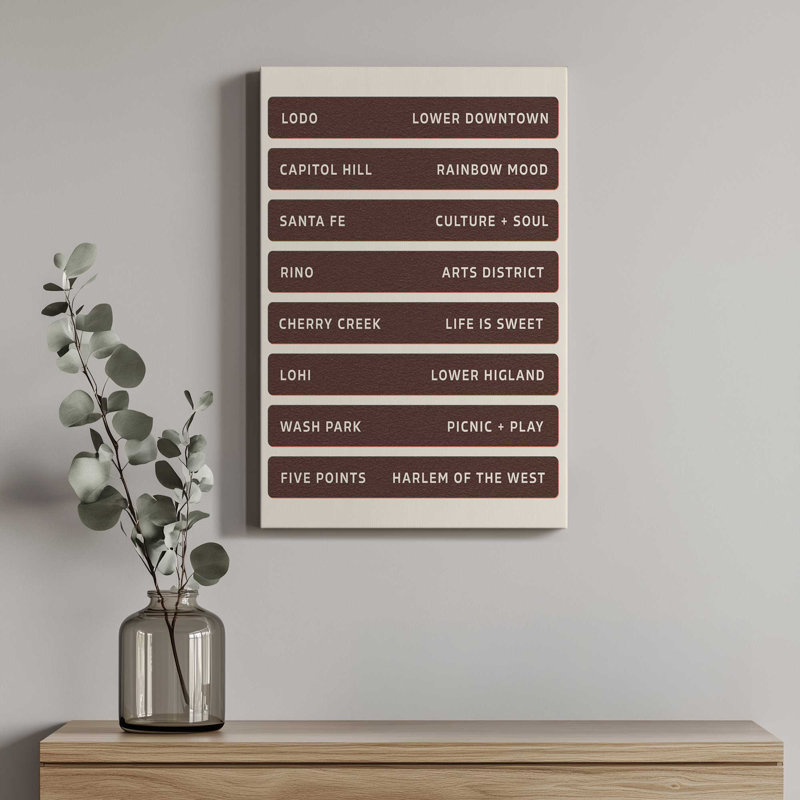 Impression sur toile «Denver Neighbours» par Deny Designs, 40 x 30, Toile tendue, Toile tendue