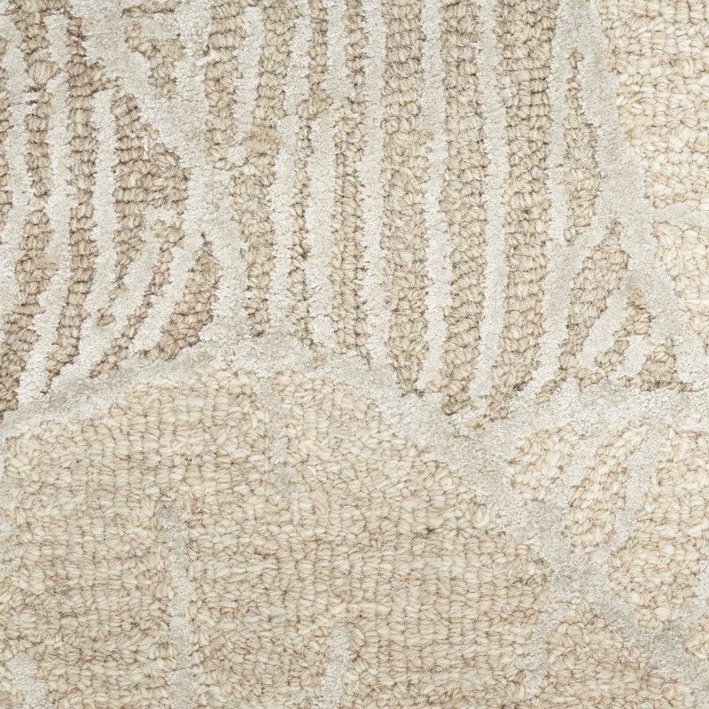 Nourison Avra Taupe Modern Indoor Rug, Rectangle 5'3" x 7'3"