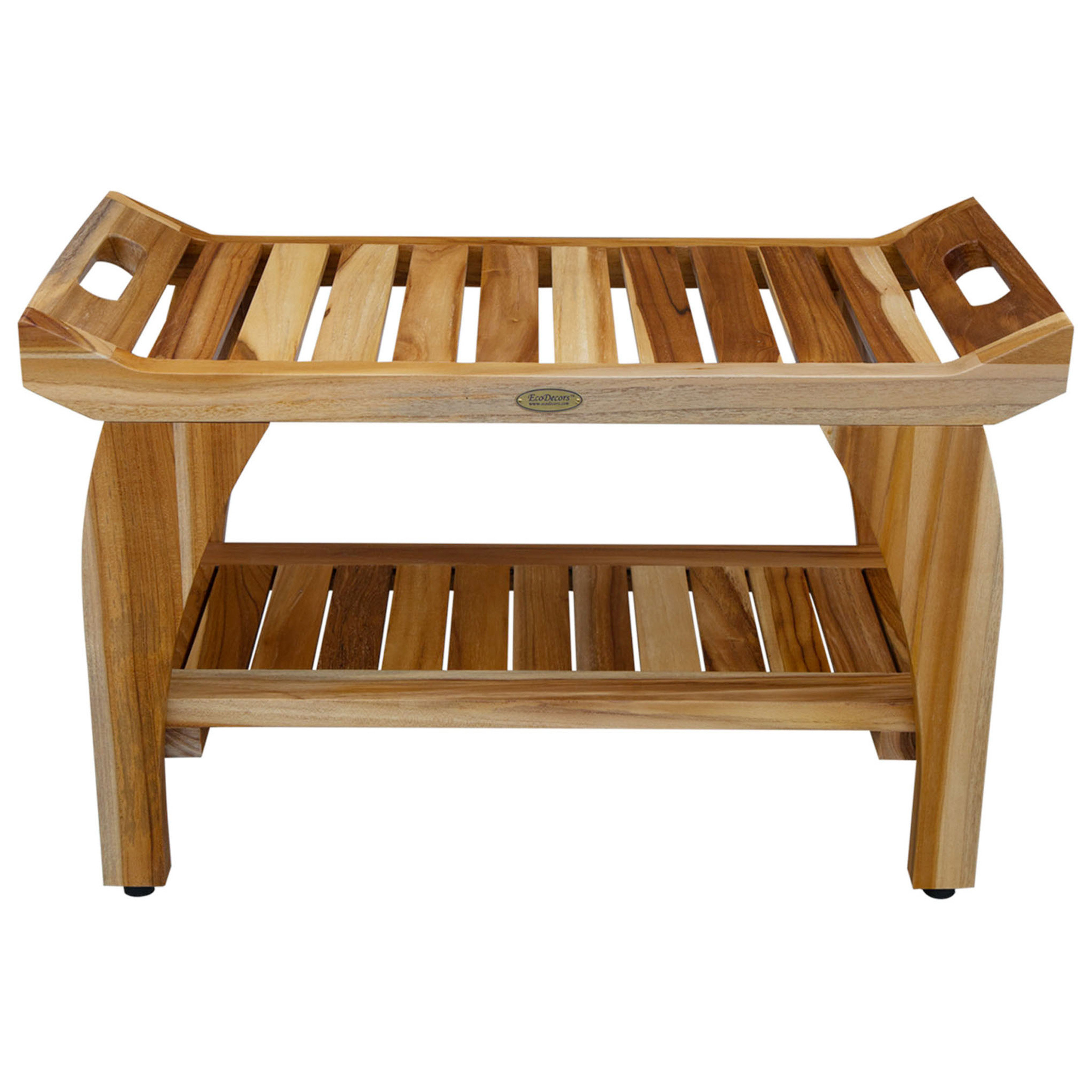 EcoDecors Tranquility Teak Shower Bench & Reviews | Wayfair