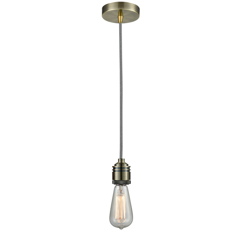 Cecil 1 - Light Single Pendant, Antique Brass