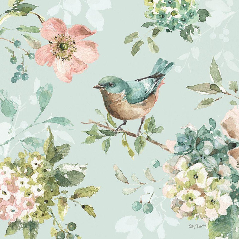Lark Manor ™, œuvre d'art sur toile tendue de la galerie Lisa: Mint Crush 06 on Mint, H 20 po x l 20 po