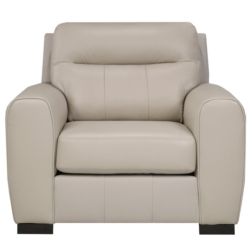 Chaise en cuir Blende, taupe