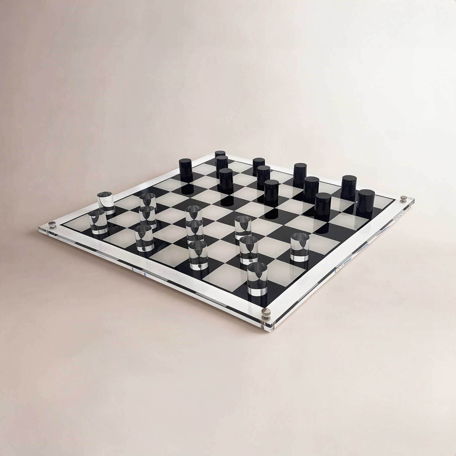 3D Luxe Acrylic Checkers Set
