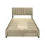 Lit avec rangement tapissier Leonard-675237043