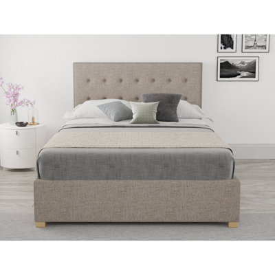 Swanley Upholstered Twill Lift Up Storage Bed