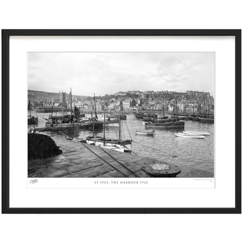 Bardsea, The Beach 1895St Ives, The Harbour 1922 by Francis Frith - Single Picture Frame Print, 45cm H x 60cm W x 2.3cm D