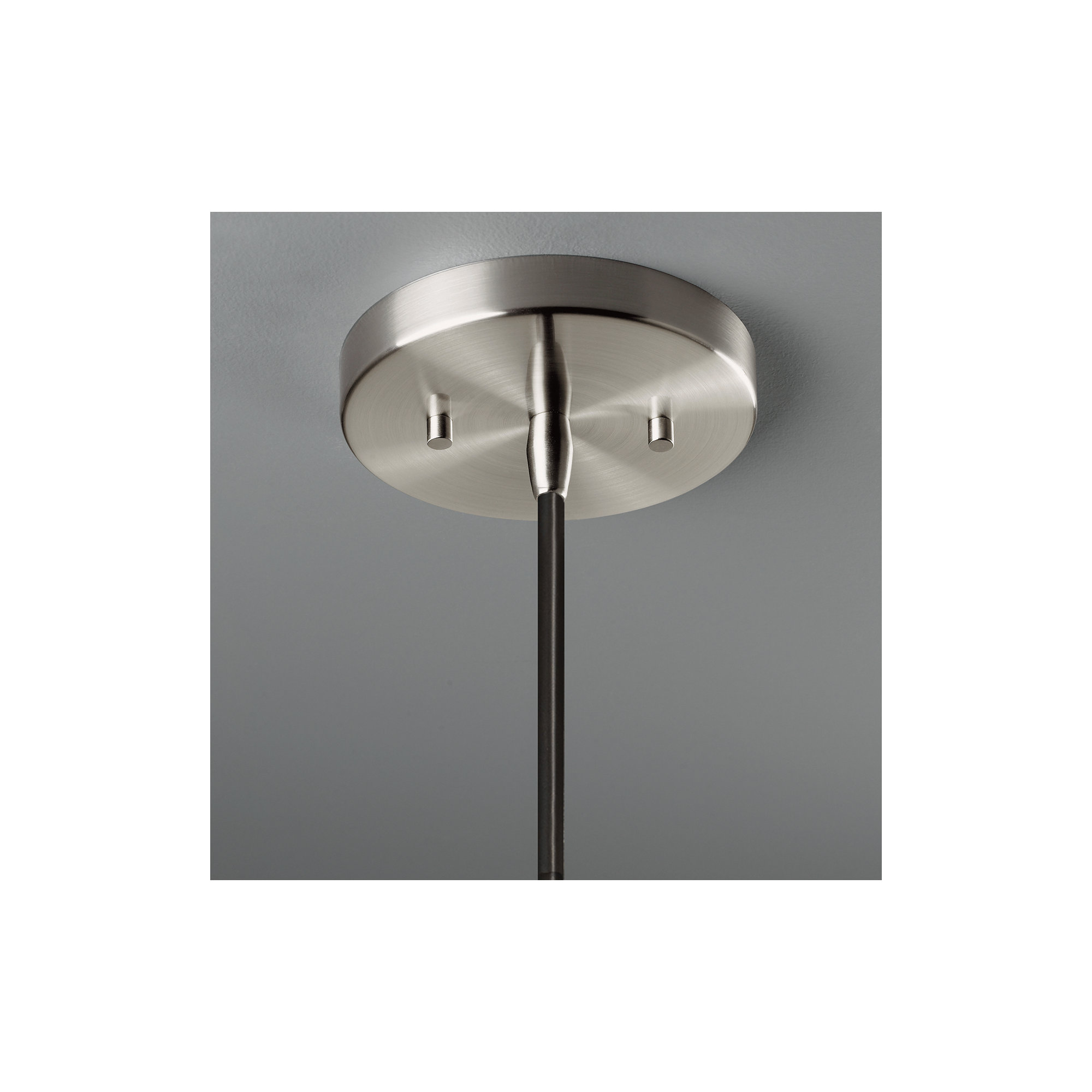 Leni Ceramic Dimmable Pendant, Polished Chrome, Matte White