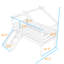 Lit simple mezzanine bas avec glissade-988047395