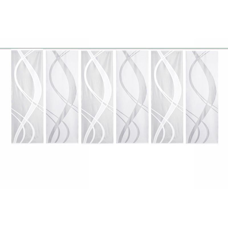 Mccrae Semi Sheer Curtain Panel Pair, Width 57 x Drop 175 cm