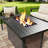 43" Rectangle Metal Propane Smokeless Fire Pit Table