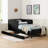 Upholstered Platform Bed Frame with Drawers-593500281-593500280