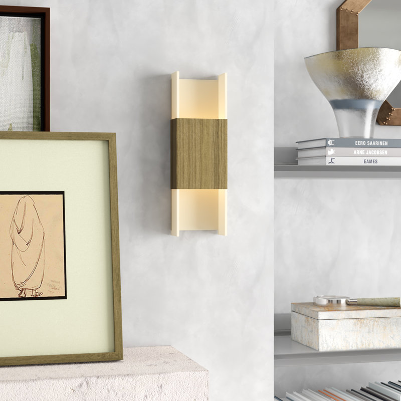 Ansa LED Flush Mounted Sconce, Brushed Brass, 3500K (Cool)