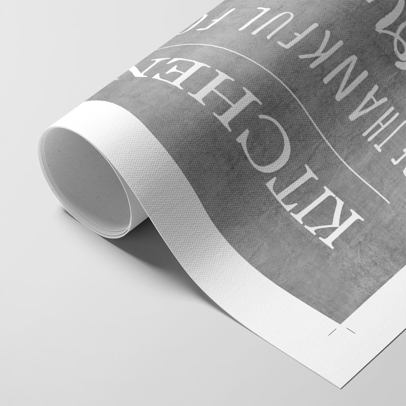 Neutral Kicthen Rules - Impression sur toile seulement - NON-CADRE