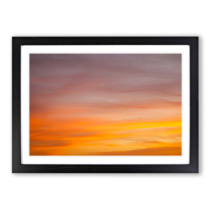 Magical Sky - Picture Frame Photograph Print, 40cm H x 60cm W x 2cm D, Black