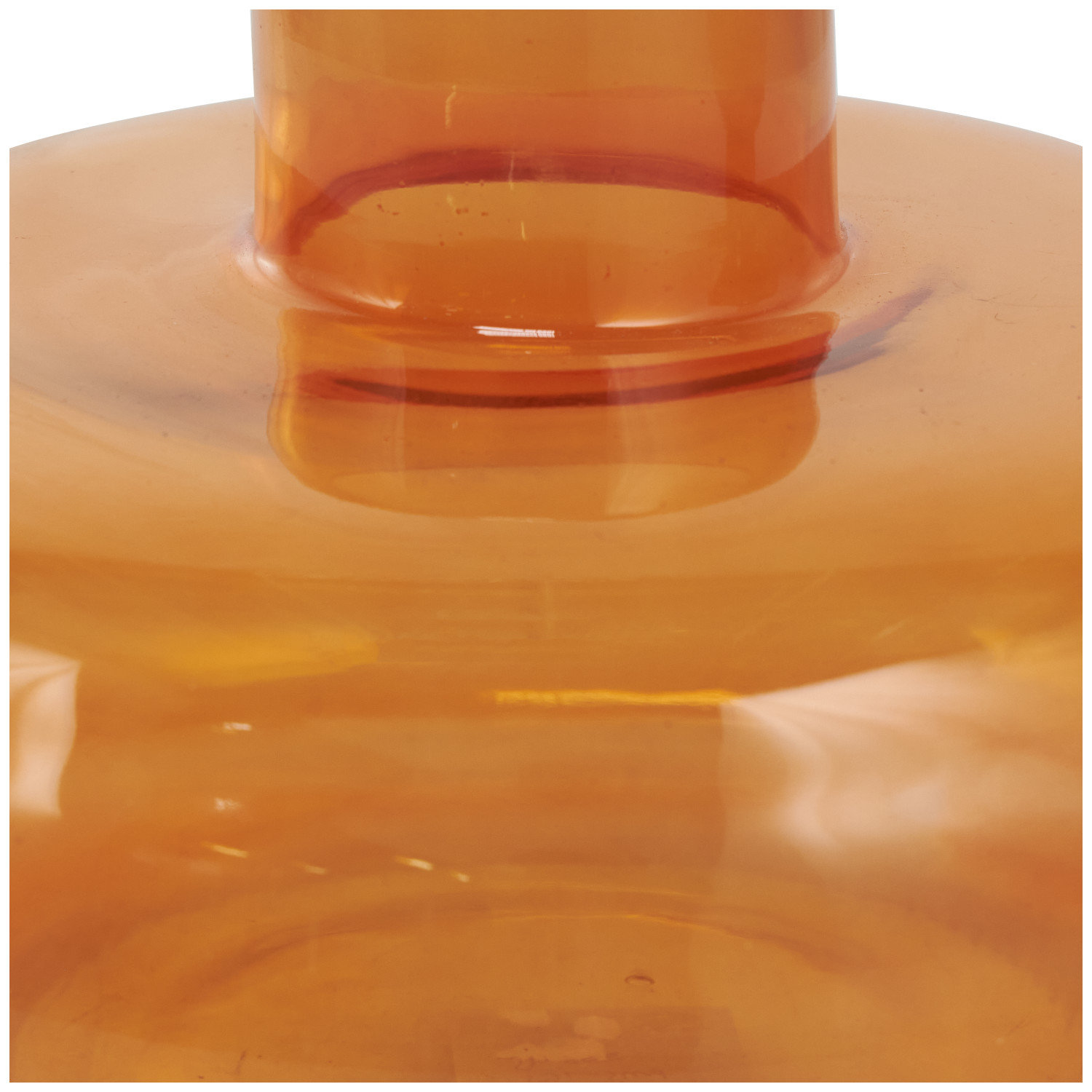 Glass Table Vase, Orange