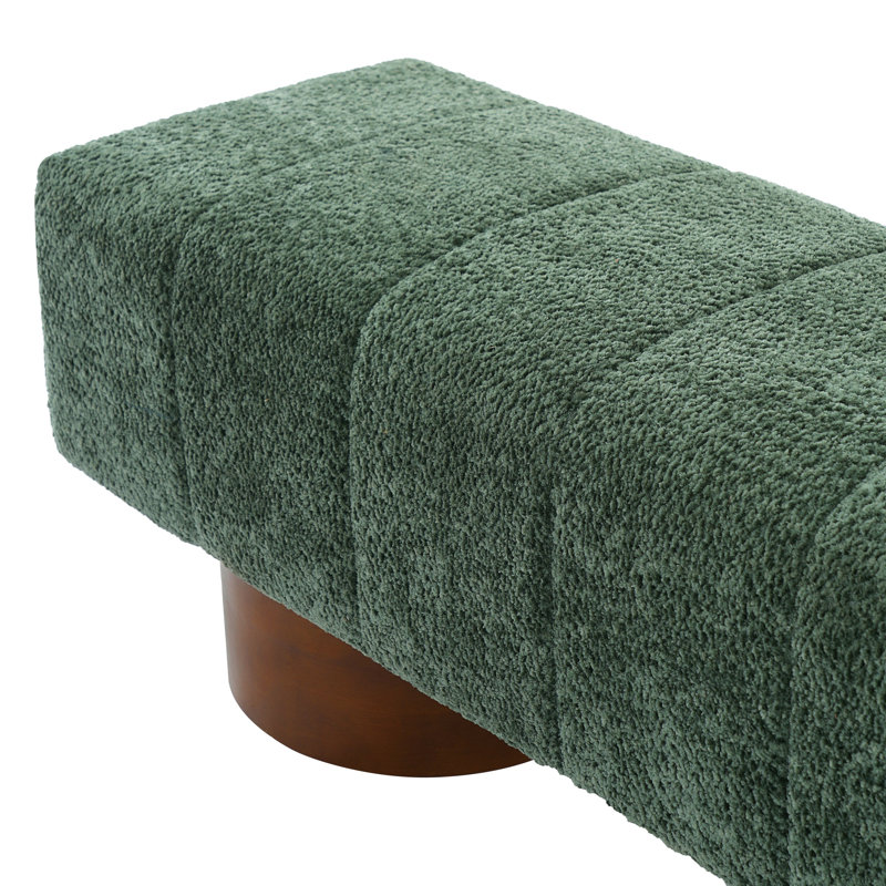 Banc de salle à manger rembourré Scarlett, Green Boucle