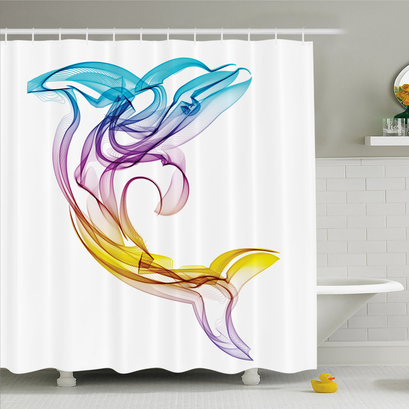 Ensemble de rideau de douche Irmuun, H 70 po x l 69 po