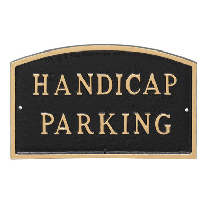 Plaque de jardin de l’état du parking handicap
