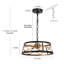 Lustre tambour moderne 3 lumières