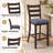 Japhet Upholstered Linen Counter Stool with Solid Wood Frame-619348140