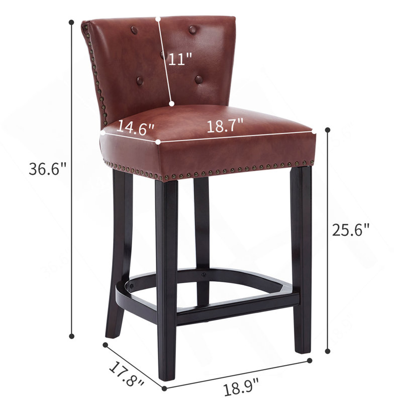 Tabourets de bar en cuir avec dessus de vache