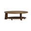Table basse ovale avec roulettes
